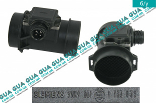 Расходомер воздуха ( воздухомер / датчик массового расхода воздуха ) ДМРВ BMW / БМВ 5-series E39 1997-2003 520i ( 1991 куб. см.)