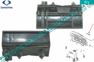 Ручка ляды наружная ( задней двери / крышки багажника ) SsangYong / САНГЙОНГ KYRON 2.0XDI (1998 куб.см.)