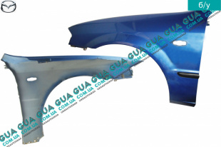 Крыло переднее левое Mazda / МАЗДА 323 F 1998-2004 1.4 (1324 куб.см.)