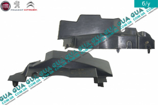 Дефлектор / диффузор радиатора передний правый   