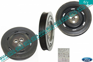 Шкив коленвала демпферный 6 ручейков ( Шкив коленчатого вала ) Ford / ФОРД MONDEO III 2001-2007 / МОНДЕО 3 2.0  16V DI/TDDI/TDCI (1998 куб.см.)
