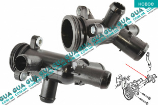 Фланец / тройник водяного насоса ( помпы )   