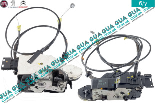 Замок сдвижной двери правой электрический ( внутренний ) 6 пинов   