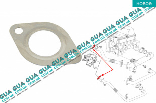 Прокладка клапана EGR / ЕГР Ford / ФОРД MONDEO III 2001-2007 / МОНДЕО 3 2.0  16V DI/TDDI/TDCI (1998 куб.см.)