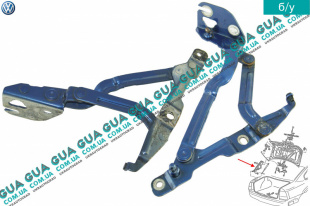 Петля крышки багажника левая VW / ВОЛЬКС ВАГЕН PASSAT 1997-2005 / ПАССАТ 97-05 1.9TDI (1896 куб.см.)
