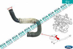 Патрубок масляного радиатора / трубка системы охлаждения ( шланг теплообменника )   