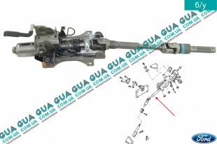 Рулевой вал  ( штурвал / колонка / карданчик ) Ford / ФОРД FOCUS I 1998-2004 / ФОКУС 1 98-04 1.6 V16 (1596 куб. см.)