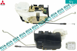 Замок передней правой двери электрический ( 2 пина ) Mitsubishi / МИТСУБИСИ PAJERO III 2000-2006 / ПАДЖЕРО 3 00-06 2.5TD 4WD (2477 куб.см.)