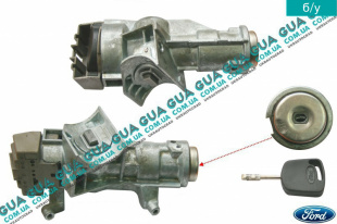 Замок зажигания ( контактная группа / Замок вала рулевого колеса )   