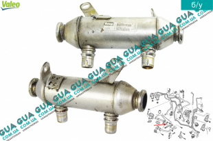 Радиатор / охладитель рециркуляции ОГ ( системы EGR / ЕГР )   