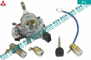Замок зажигания ( контактная группа / замок вала рулевого колеса комплект личинок ) Mitsubishi / МИТСУБИСИ PAJERO III 2000-2006 / ПАДЖЕРО 3 00-06 3.2DI-D (3200 куб.см.)