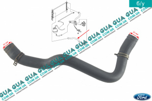 Патрубок радиатора / шланг системы охлаждения верхний ( трубка )   