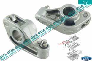 Толкатель клапана ( рокер / коромысло / гидрокомпенсатор ) короткий  Ford / ФОРД MONDEO III 2001-2007 / МОНДЕО 3 2.0 16V (1999 куб.см.)