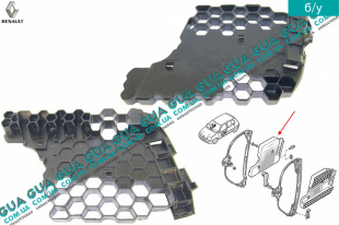 Кронштейн / держатель стеклоподъемника передний правый   