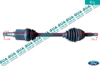 Полуось левая 25 / 26 ( привод в зборе с шрусами )