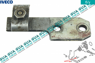Кронштейн трубки системы охлаждения масла ( теплообменника )   
