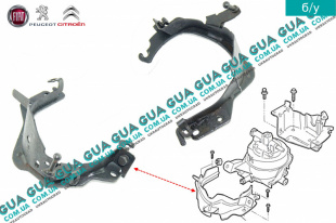 Кронштейн крепления топливного фильтра   