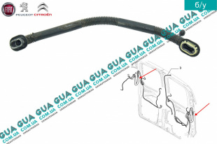 Защитный кожух проводки задней левой / правой двери ( гофра )   