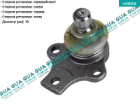 Шаровая опора нижняя ( конус 19 мм ) Seat / СЕАТ TOLEDO I 1991-1999 1.9D (1896 куб.см.)