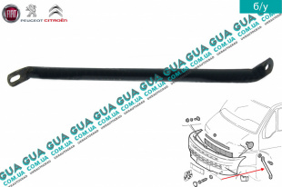 Кронштейн крепления переднего бампера правый / левый   