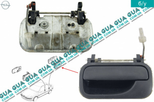 Ручка задней левой двери наружная   