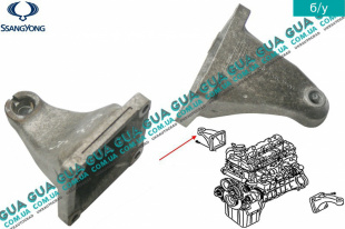 Кронштейн крепления двигателя правый SsangYong / САНГЙОНГ KYRON 2.0XDI (1998 куб.см.)