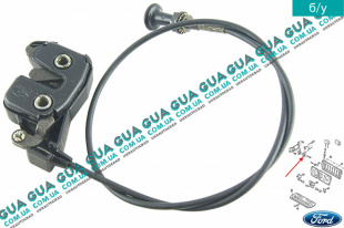 Замок / защелка спинки заднего сиденья ( фиксатор ) левый Ford / ФОРД ORION II 1985-1990 / ОРИОН 2 85-90 1.4 (1392 куб.см.)