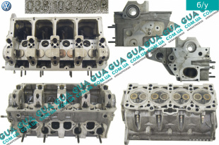 Головка блока цилиндров ( ГБЦ ) без распредвала VW / ВОЛЬКС ВАГЕН TRANSPORTER V 2003- / ТРАНСПОРТЕР 5 03- 2.0TDI (1968 куб.см.)