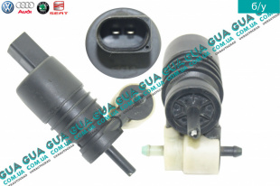 Водяной насос, система очистки окон ( моторчик бачка стеклоомывателя )   