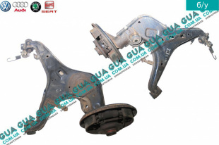 Рычаг задний под барабан левый / ступица   