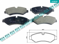 Тормозные колодки задние ( brembo ) W907-910 Mercedes / МЕРСЕДЕС SPRINTER 2018- / СПРИНТЕР 18- 2.0 CDI (1950 куб.см.)