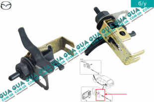 Замок / защелка лючка топливного бака ( крышки ) Mazda / МАЗДА 323 F 1998-2004 1.4 16V (1324 куб.см.)