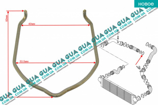 Стопор / фиксатор патрубка интеркулера ( удерживающая пружина / скоба ) 1ШТ   