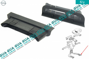 Воздуховод отопителя / печки салона левый нижний   