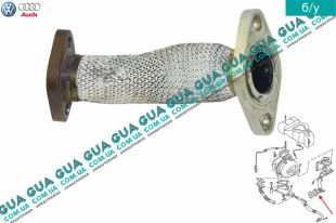 Трубка ЕГР / EGR ( Трубка картерных газов ) Audi / АУДИ A6 2004-2011 2.7TDI quattro (2698 куб.см.)