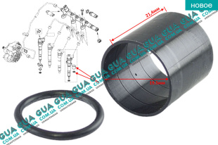 Ремкомплект форсунки ( уплотнительное кольцо форсунки / втулка ) ( комплект )   