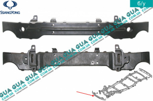 Усилитель переднего бампера SsangYong / САНГЙОНГ KYRON 2.0XDI (1998 куб.см.)