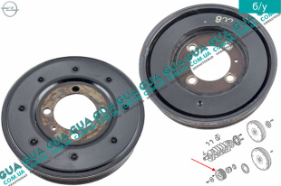 Шкив коленвала демпферный 6 ручейков ( шкив коленчатого вала )   