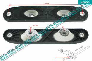 Кронштейн крепления глушителя / выхлопной трубы    