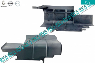 Дефлектор / диффузор радиатора правый   