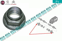 Гайка полуоси ( цапфы ) передней / задней M33x1.5