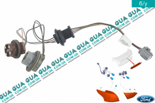 Электропроводка / жгут проводов ( патрон, разъём ) заднего фонаря   