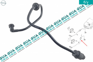 Шланг / патрубок вакуумной системы ( трубка вакуумного усилителя тормозов )   