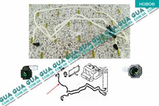 Патрубок / трубка топливной системы с ручной подкачкой   