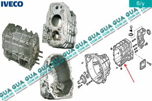 Корпус трансмиссии / кейс ( средняя часть ) КПП 5-ти ступенчатой ( механической коробки переключения передач )   