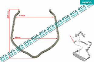Стопор / фиксатор патрубка интеркулера ( удерживающая пружина / скоба ) 1ШТ   