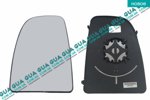 Вкладыш зеркала заднего вида левый   