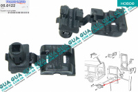 Клипса крепление тяги наружной ручки задней  распашной  двери ( зажим / фиксатор / защелка "1 шт")