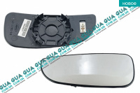 Вкладыш зеркала заднего вида нижний левый с подогревом ( выпуклый )