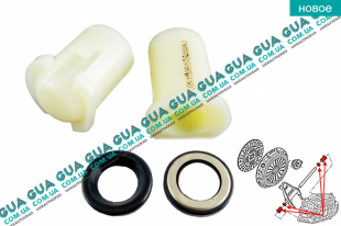 Втулки вилки сцепления комплект   